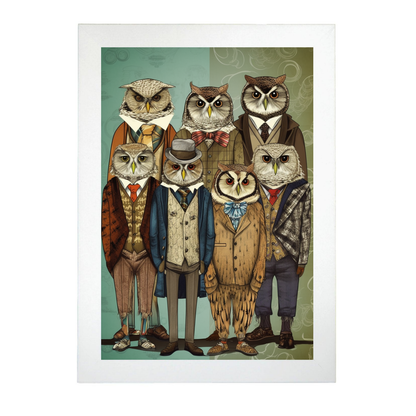 Póster de la Moda de Búhos