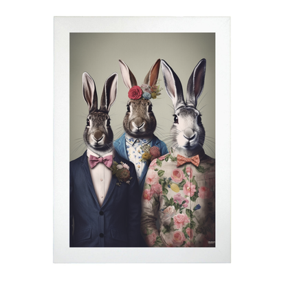 Póster de Moda Conejos