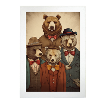 Póster de Moda de Osos