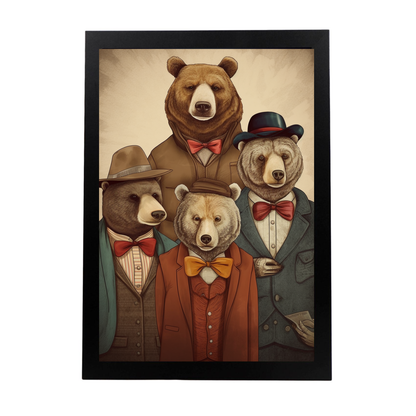 Póster de Moda de Osos