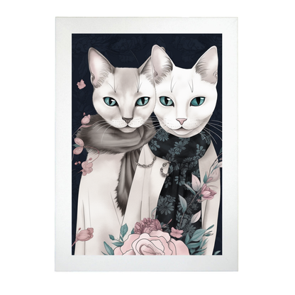 Póster de Moda con Gatos