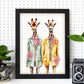 Póster de Moda de Jirafas