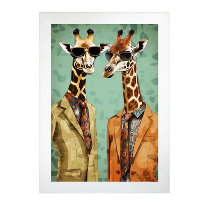 Póster de Moda de Jirafas