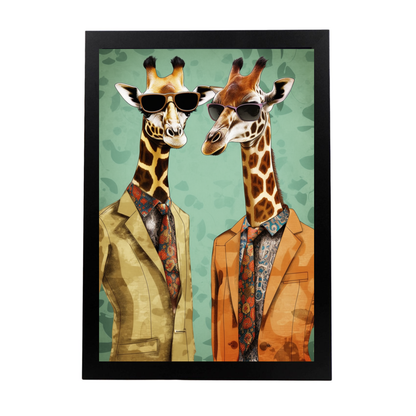 Póster de Moda de Jirafas