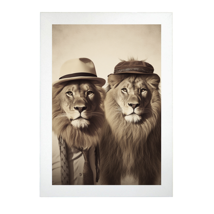 Póster Moda Leones