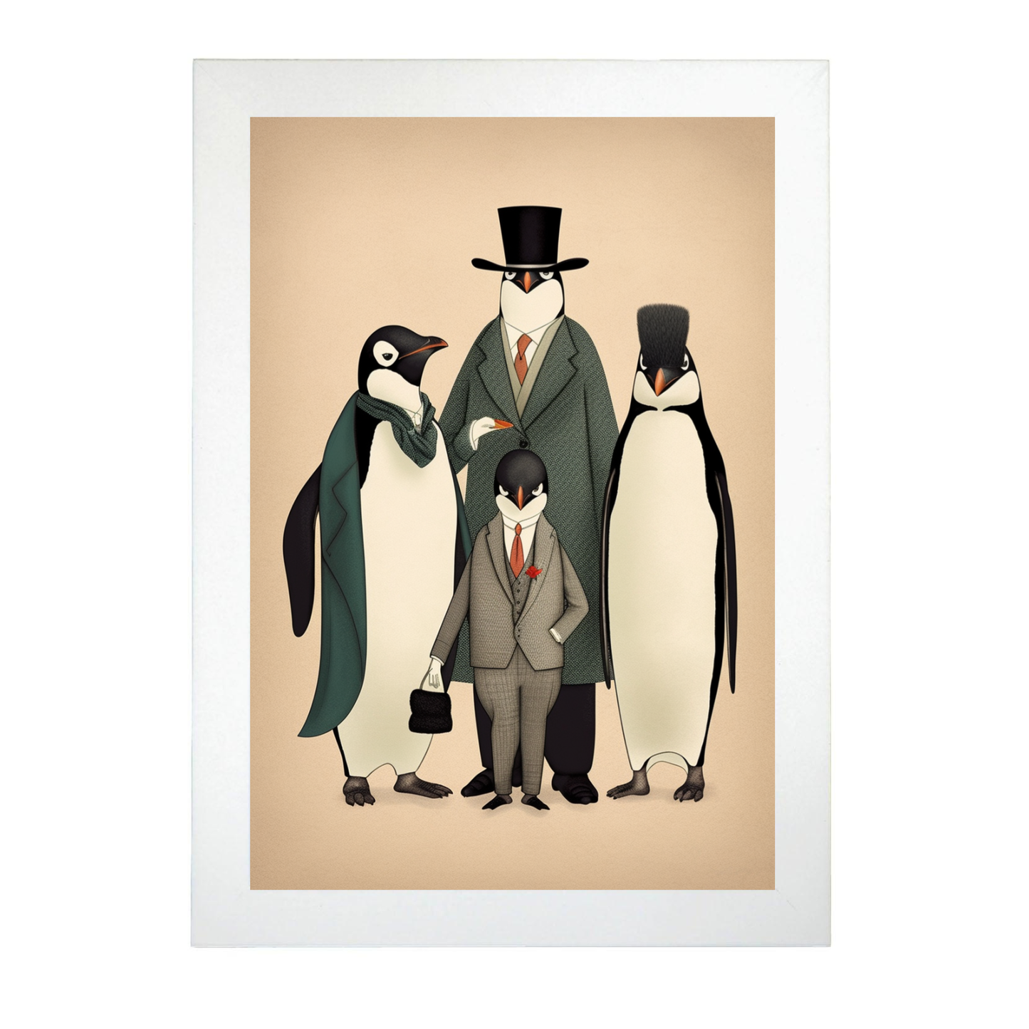 Póster de Moda Pingüinos