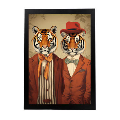 Póster de Moda con Tigres