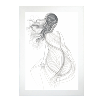 Póster de "Mujer en una Sola Línea"