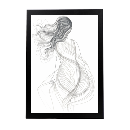 Póster de "Mujer en una Sola Línea"