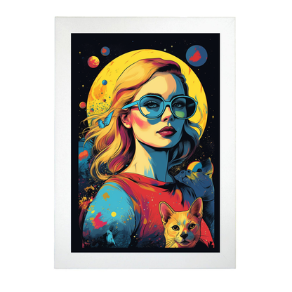 Póster Mujer Hermosa Serena