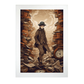 Póster Niño Sherlock Holmes con Reloj