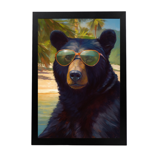 Póster de Oso en la Playa