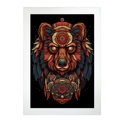 Póster: "Oso en su hábitat natural"
