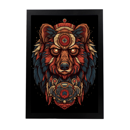 Póster: "Oso en su hábitat natural"