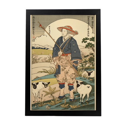 Póster de la Oveja Granjera