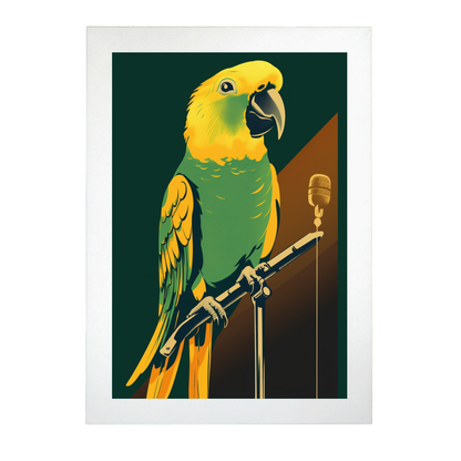 Póster Papagayo Cantante