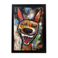Póster de Perro Feliz Estilo Basquiat