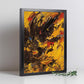 Póster de Pintura Abstracta Inspirada en la E
