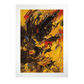 Póster de Pintura Abstracta Inspirada en la E
