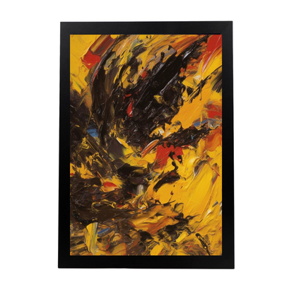 Póster de Pintura Abstracta Inspirada en la E