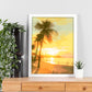 Póster del Atardecer en la Playa
