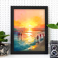 Póster de la Playa al Atardecer