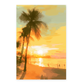 Póster del Atardecer en la Playa
