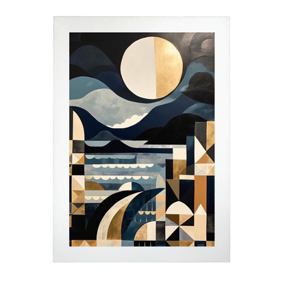 Póster del Atardecer en la Playa