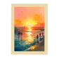 Póster de la Playa al Atardecer