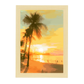 Póster del Atardecer en la Playa