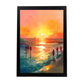 Póster de la Playa al Atardecer