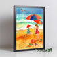 Póster de Playa Colorida