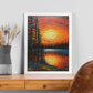 Póster: Atardecer en el lago