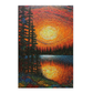 Póster: Atardecer en el lago