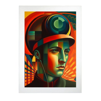 Póster Umberto Bocionni con Niebla y Sombrero