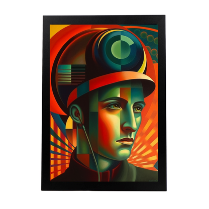 Póster Umberto Bocionni con Niebla y Sombrero