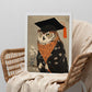 Lámina Ukiyo-e Lechuza Sabia Graduada