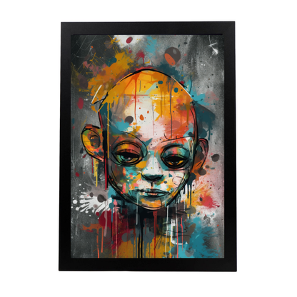 Póster Texturado en Lienzo Digital con Técnica de Óleo