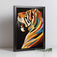 Lámina Tigre Estilo Victor Vasarely