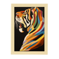 Lámina Tigre Estilo Victor Vasarely