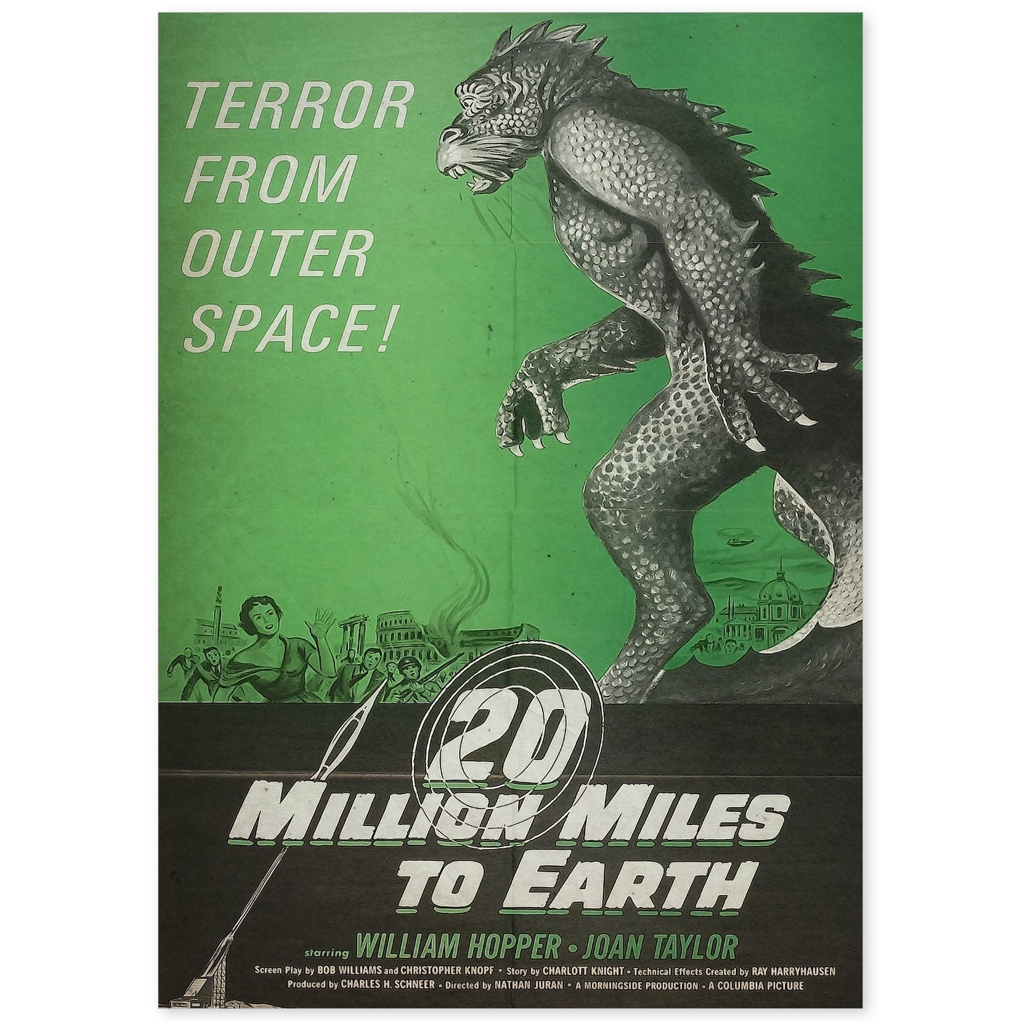 Poster vintage de 20 Millones de millas. con imágenes vintage y de publicidad antigua.-Artwork-Nacnic-A4-Sin marco-Nacnic Estudio SL