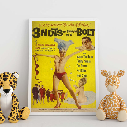 Poster vintage de 3 Nuts and 1 Bolt. con imágenes vintage y de publicidad antigua.-Artwork-Nacnic-Nacnic Estudio SL
