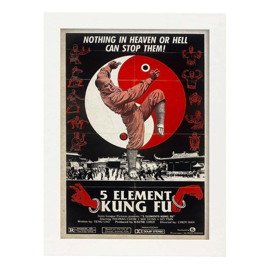 Poster vintage de 5 elementos. con imágenes vintage y de publicidad antigua.-Artwork-Nacnic-A4-Marco Blanco-Nacnic Estudio SL