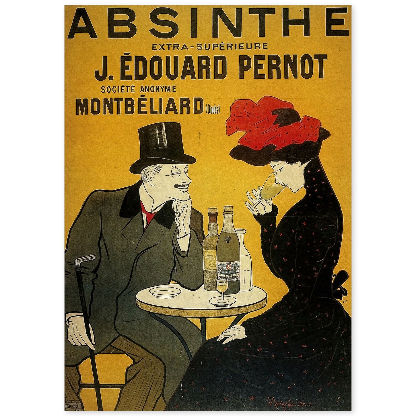 Poster vintage de Absenta. con imágenes vintage y de publicidad antigua.-Artwork-Nacnic-A4-Sin marco-Nacnic Estudio SL