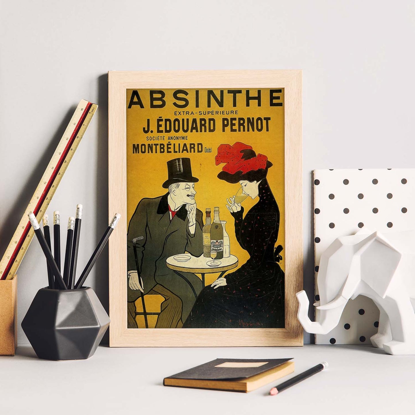Poster vintage de Absenta. con imágenes vintage y de publicidad antigua.-Artwork-Nacnic-Nacnic Estudio SL