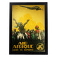 Poster vintage de Air Afrique. con imágenes vintage y de publicidad antigua.-Artwork-Nacnic-A3-Marco Negro-Nacnic Estudio SL