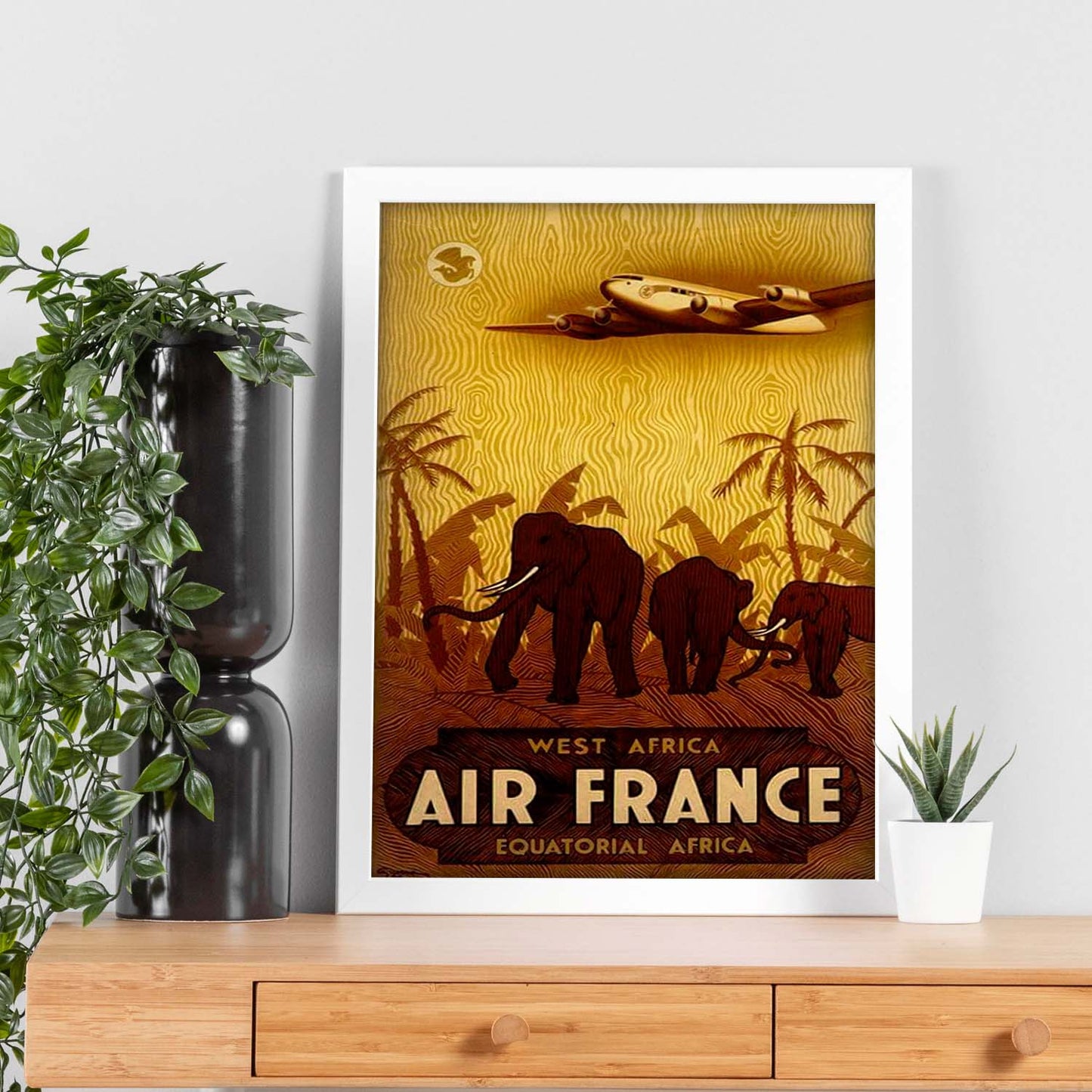Poster vintage de Air France. con imágenes vintage y de publicidad antigua.-Artwork-Nacnic-Nacnic Estudio SL