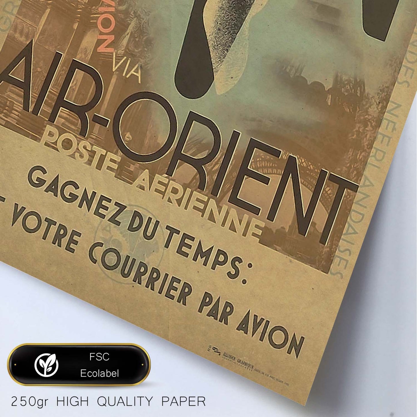Poster vintage de Air-Orient. con imágenes vintage y de publicidad antigua.-Artwork-Nacnic-Nacnic Estudio SL