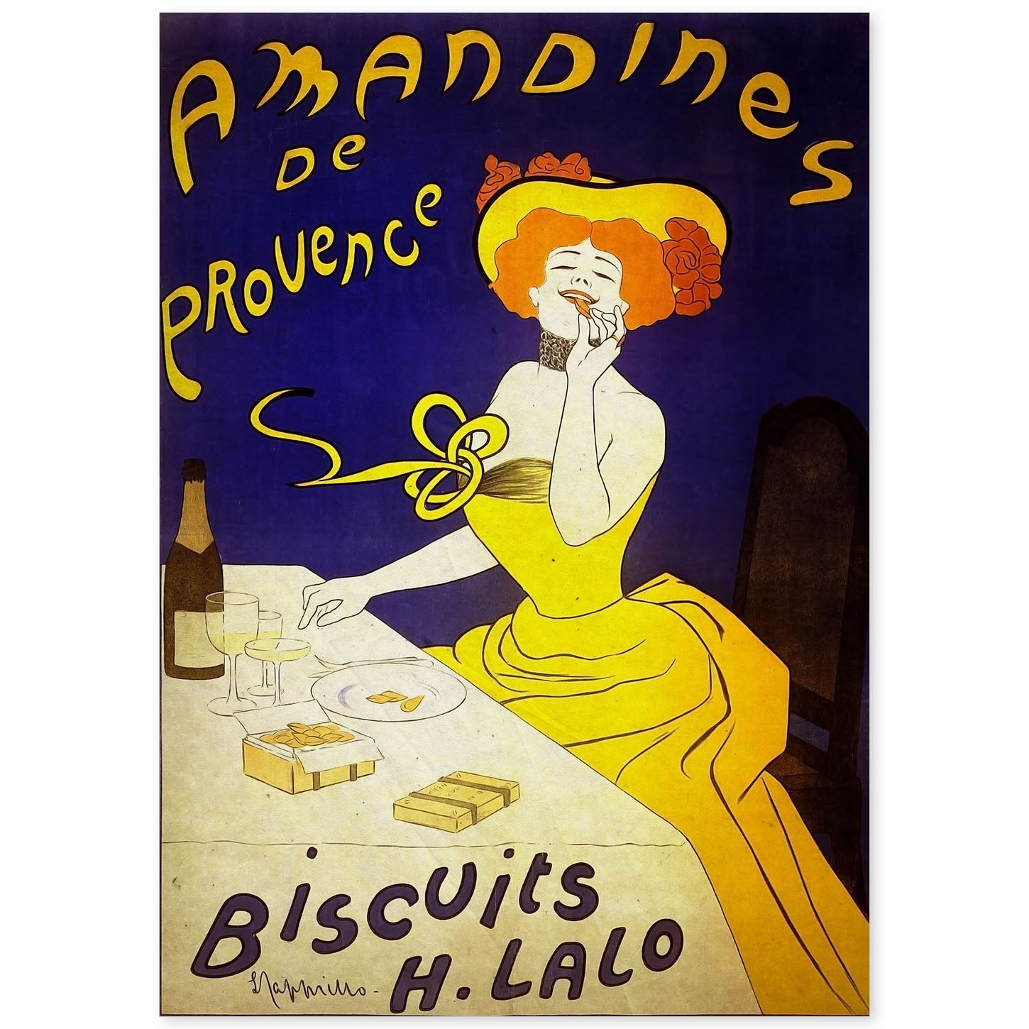 Poster vintage de Amandines. con imágenes vintage y de publicidad antigua.-Artwork-Nacnic-A4-Sin marco-Nacnic Estudio SL
