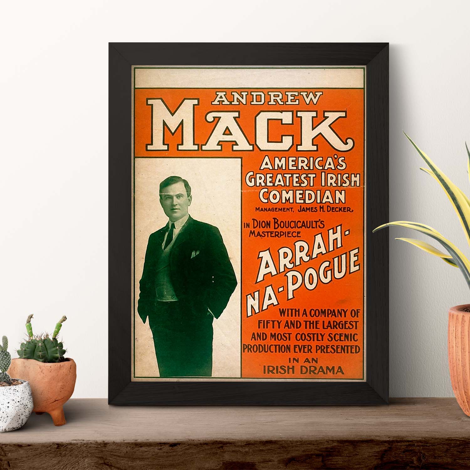 Poster vintage de Andrew Mack. con imágenes vintage y de publicidad antigua.-Artwork-Nacnic-Nacnic Estudio SL